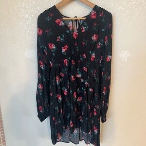 A New Day Dark Floral Mini Dress